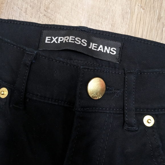 Express Black Jeans Ankle Legging High Rise - Picture 7 of 10